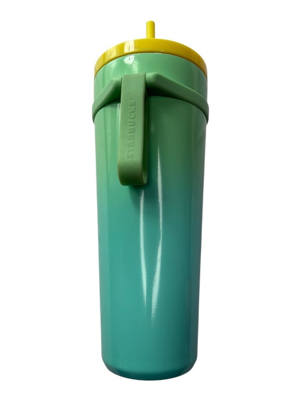 Starbucks Blue Green Twist Cap Plastic  Travel Tumbler Leakproof, Tall Cold Cup